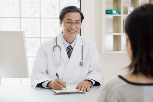 放射線治療外来での診察